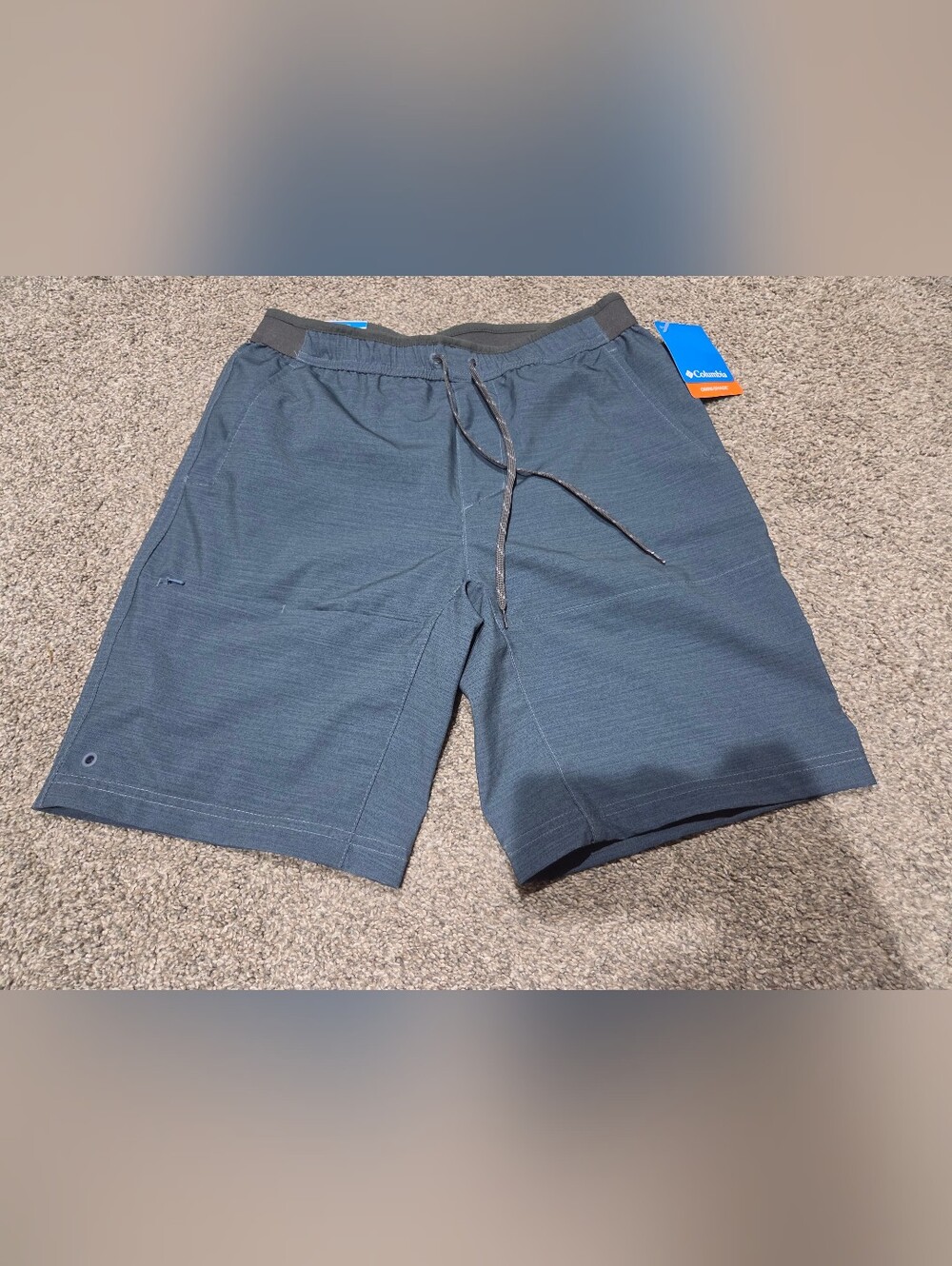Columbia Men's Slate Blue Hybrid Drawstring Shorts Twisted Creek Size Small New